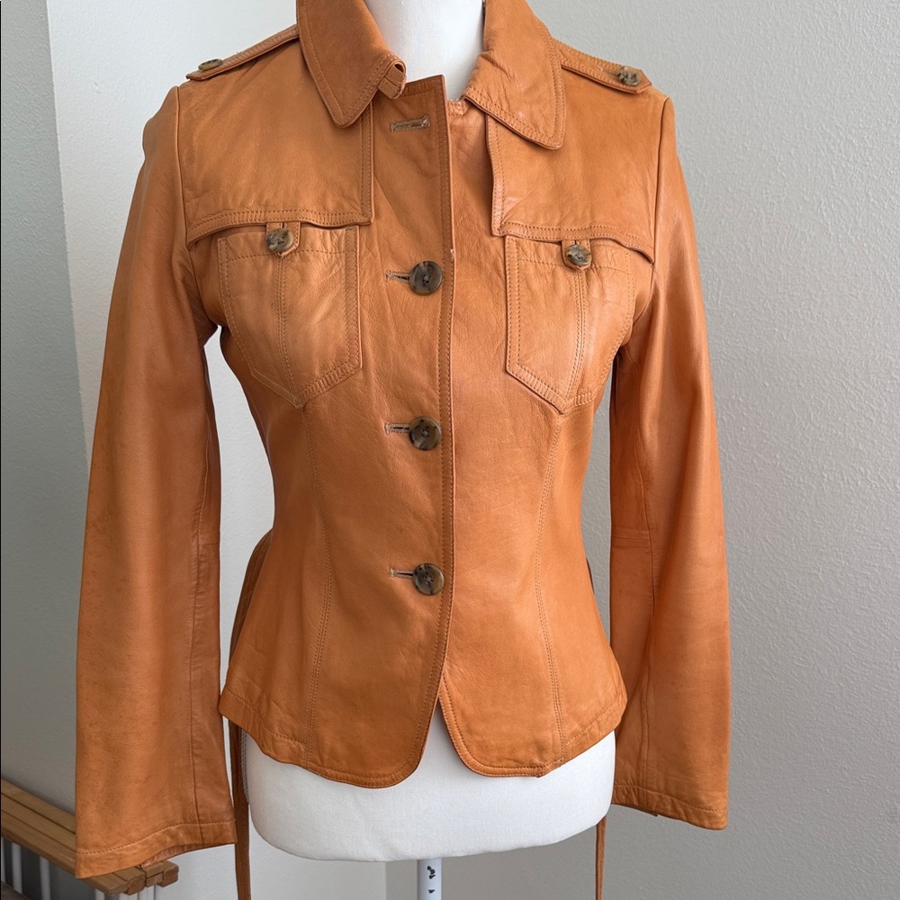 Vintage (2000) Banana Republic Leather Jacket